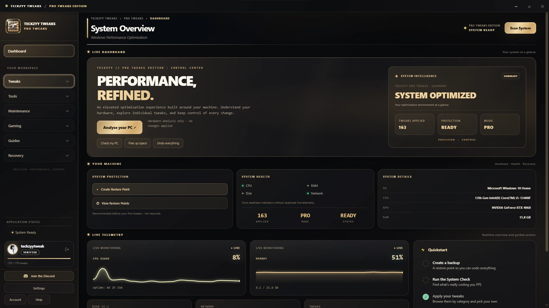 Pro Tweaks