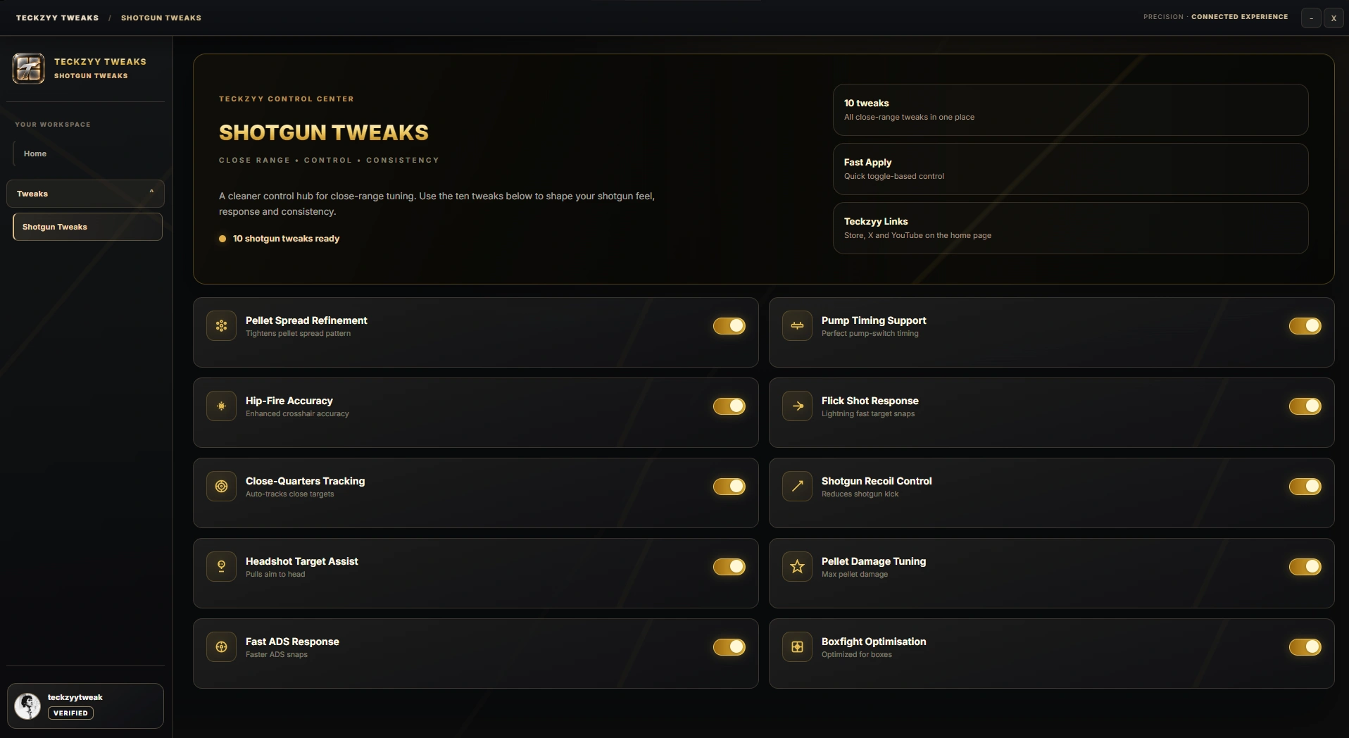 Shotgun Tweaks